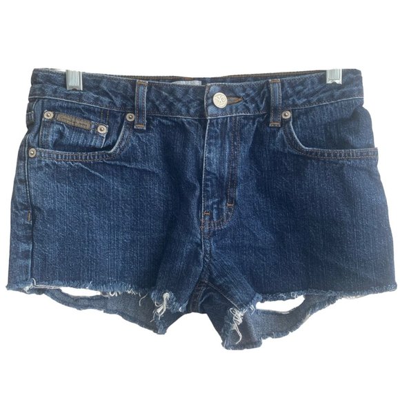Calvin Klein Pants - Calvin Klein Shorts Denim Womens 3 Cutoff Distressed Medium Wash